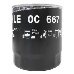 マーレ （Mahle） オイルフィルター トヨタ 日野 ダイハツ車用 外径100mm 高さ149mm ネジ径1-16UNF OC 667 OC 667