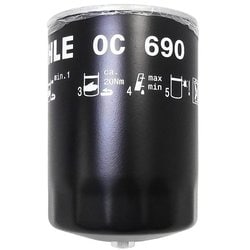 マーレ （Mahle） オイルフィルター 三菱ふそう 三菱車用 外径102mm 高さ149mm ネジ径M26×P1.5 OC 690 OC 690