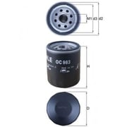 マーレ (Mahle) オイルフィルター フィアット パンダ プント車他用 外径76mm 高さ94mm ネジ径M20x1.5 OC 983 OC 983