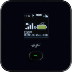 ＋F FS045W eSIM対応 4G モバイルWi-Fiルーター マットブラック FS045WMB1