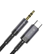 Ipure Series Type-C to 3.5mm Woven Audio Cable オーディオ変換ケーブル 1m ブラック BDVEC620-C35-BK