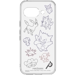 ポケットモンスター Google Pixel 9a対応 クリアケース ブラック POKE-986BK