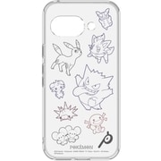 ポケットモンスター Google Pixel 9a対応 クリアケース ブラック POKE-986BK