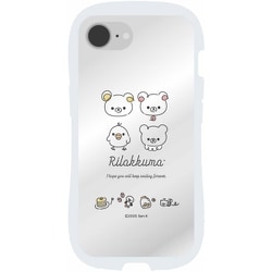 リラックマ iPhone 16e対応 クリスタルクリアケース ラインアート GRC-378B