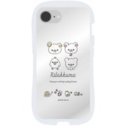 リラックマ iPhone 16e対応 クリスタルクリアケース ラインアート GRC-378B