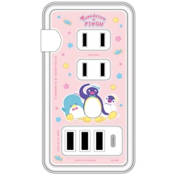 ピングー×タキシードサム USB/USB Type-C付き ACタップ ポップ SANPG-04B