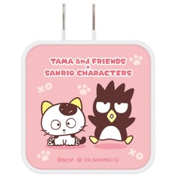 タマ＆フレンズ×サンリオキャラクターズ USB/USB Type-C ACアダプタ バッドばつ丸 SANTA-02XO