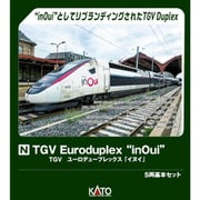 10-2131 Nゲージ完成品 TGV Euroduplex “inOui”（ユーロデュープレックス 「イヌイ」） 5両基本セット [鉄道模型]