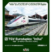 10-2132 Nゲージ完成品 TGV Euroduplex “inOui”（ユーロデュープレックス 「イヌイ」） 5両増結セット [鉄道模型]