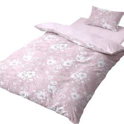 布団カバー3点セット シングルロング ピンク 敷ふとん用 ベッド用 花柄 LS3-927-16