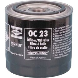 マーレ（MAHLE） 【オイルフィルター】 Spin-on Oil Filters FORD TAUNUS Turnier （GBNS） 1.6 05.1975-07.1979 OC 23 OF OC 23 OF