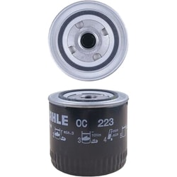 マーレ（MAHLE） 【オイルフィルター】 Spin-on Oil Filters RENAULT TRAFIC プラットフォーム/シャシー （T_, P_, V_） 2.1 D 09.1994-04.1998 OC 223 OC 223