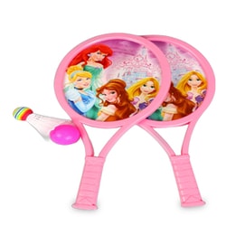 D66061-D ディズニー 子供用プラスチック製バドミントン/テニスラケットセット プリンセス