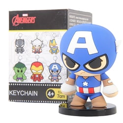 VH19001-T1 MARVEL ドロップグルー スタンディング フィギュア キーチェーン キャプテン・アメリカ