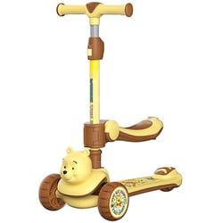 DCA22932-C2 ディズニー 3D折りたたみ式ツイストスクーター 2 in 1 くまのプーさん
