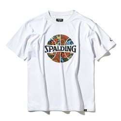 Tシャツ アフリカン バティック Bプリント L WH SMT25001
