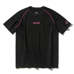 バレーB Tシャツ パイピング ロゴ M BL SMT25021V