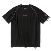 バレーB Tシャツ パイピング ロゴ M BL SMT25021V