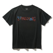 ジュニア Tシャツ アフリカン バティック ロゴ 150cm ブラック SJT25054