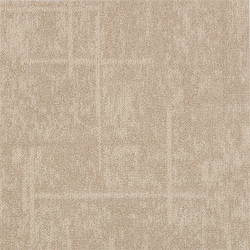 ユニットラグ トランスミット|| 50×50cm 6枚入 ライトベージュ タイルカーペット 洗える 防ダニ 防炎 UR2211-50LBE