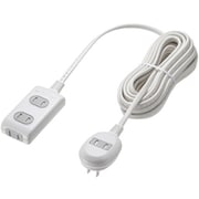 電源タップ 4個口 7m 延長コード コンセント 電源コード ほこりシャッター付き L型プラグ トラッキング火災予防絶縁キャップ付き 2P ホワイト TAP-B9-7K