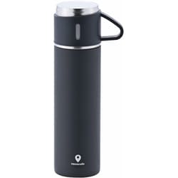 CC-23 [cococafe ココカフェ コップ付き真空二重ボトル 450ml ブラック]