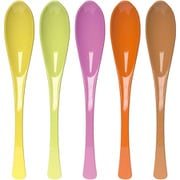 スリムスプーン 5本入 イエロー・グリーン・ピンク・オレンジ・アーモンド MR-10-5C