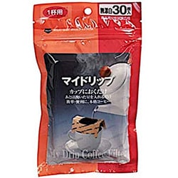 マイドリップ 1杯用 チャック付 約幅12.8cm×高さ8.7cm 30枚入 無漂白