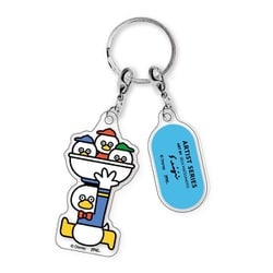 MSDN-011 ディズニー×松本セイジ 2連アクリルキーホルダー ドナルドダック