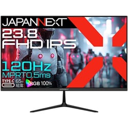 ゲーミングモニター/23.8型/フルHD（1920×1080）/IPSパネル/非光沢/HDR対応/120Hz/0.5ms（MPRT）/HDMI×1 DP×1 USB-C×1/スピーカー内蔵/2年保証 JN-IPS238G120F-C6