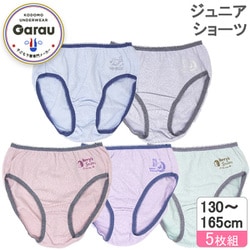 4138853 [【女の子】 ジュニアショーツ 5枚組 アウトゴム 130cm 【綿100％】]
