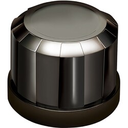 ブラックシャインデコキャップ フロント用 樹脂 33mm 10個入り CV268
