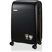 スーツケース モンチッチ×ハローキティ 旅行日数目安:5~7泊 81L ファスナータイプ HPL2249-66 SA21 ブラックモンチッチ×ハローキティ