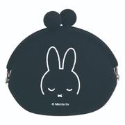PG-49102 Dick Bruna POCHI シリコンがまぐちポーチ ミッフィー フェイス ブラック