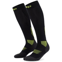 CORE RUN コンプレッショントールソックス 5.0 メンズ ランニングウェア ソックス BLACK/LIME（582） サイズIV（ふくらはぎ周径 39-44cm） WP80LR3