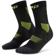 CORE RUN コンプレッションミッドカットソックス 5.0 メンズ ランニングウェア ソックス BLACK/LIME（582） サイズIII（25-27cm） WP8CLR2
