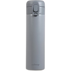 水筒 マグボトル シームレス ふたとパッキン一体型 ワンタッチ 500ml ダークグレー HC-840
