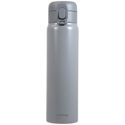 水筒 マグボトル シームレス ふたとパッキン一体型 ワンタッチ 700ml ダークグレー HC-842