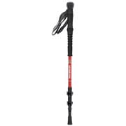 UM-2329 [FEEL BOSCO トレッキングポール トレッキングステッキ 3段 type2 レバーロック式 I型グリップ レッド]