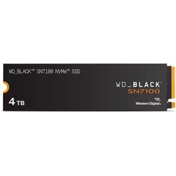内蔵SSD WD_BLACK SN7100シリーズ M.2 2280 PCIe Gen 4.0 NVMe SSD 4TB 最大7,000MB/s読出 6,700MB/s書込 WDS400T4X0E