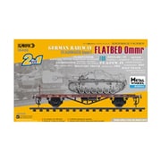 35A03-MW 1/35 ドイツ 平貨車 Ommr - 金属ホイールアップグレード版 [組立式プラスチックモデル]