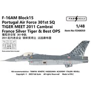 FABD48059 デカール 1/48 F-16AM ブロック15 ポルトガル空軍 第301飛行隊 タイガーミート 2011年 カンブレー エッチングパーツ付 [プラモデル用品]