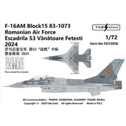 FABD72058 デカール 1/72 F-16AM ブロック15 83-1073 ルーマニア空軍 フェテシュティ基地2024年 エッチングパーツ付 [プラモデル用品]