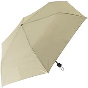 折りたたみ傘 晴雨兼用 手開き式 55cm 6本骨 UV加工 ベージュ UV-01B