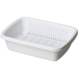 キッチンスマイル 食器 水切りかご バスケット 角型 HC-623