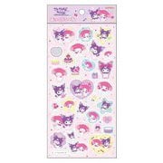 【限定】ぷっくりシール マイメロディ&クロミ&リトルツインスターズ マイメロディ&クロミ S8812748