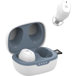 完全ワイヤレスイヤホン Bluetooth対応 ホワイト S-MICRO20 White