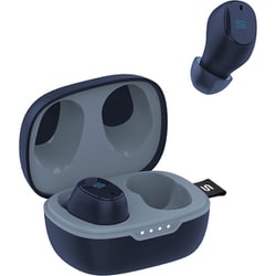 完全ワイヤレスイヤホン Bluetooth対応 ネイビーブルー S-MICRO20 Navy Blue