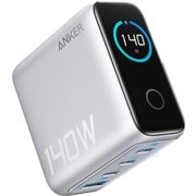 USB急速充電器 Anker Charger with USB-C ＆ USB-Cケーブル 140W USB-C×3/USB-A×1 タッチパネル搭載 シルバー B2697N41