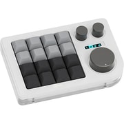 片手デバイス/左手デバイス/有線接続/キー×16+ノブ×3/ガスケットマウント搭載/メカニカル(リニア)/ホワイト KB16WHITE